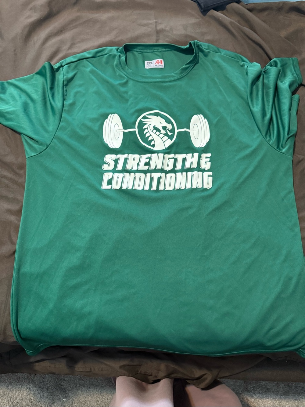 Long Creek Dragons Men's Strength & Conditioning Performance Tee - Green